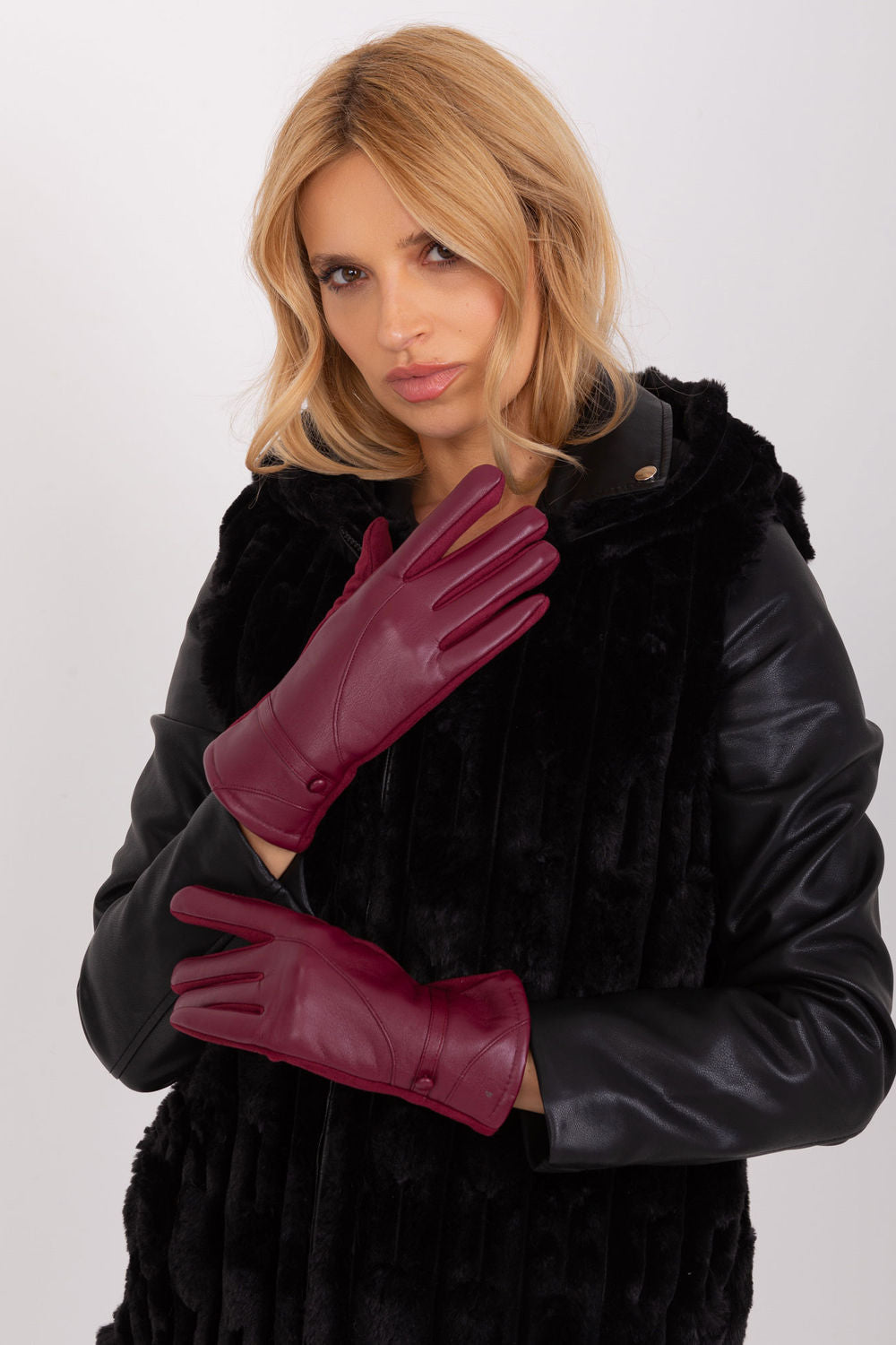 Gants femme AT — rouge