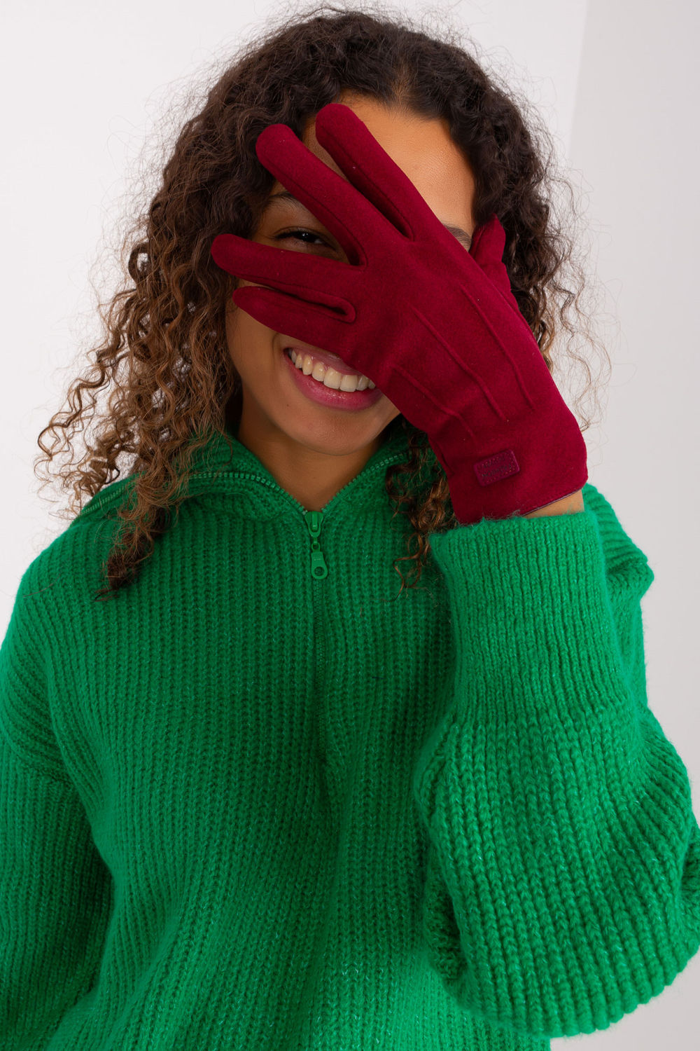 Gants femme AT — rouge