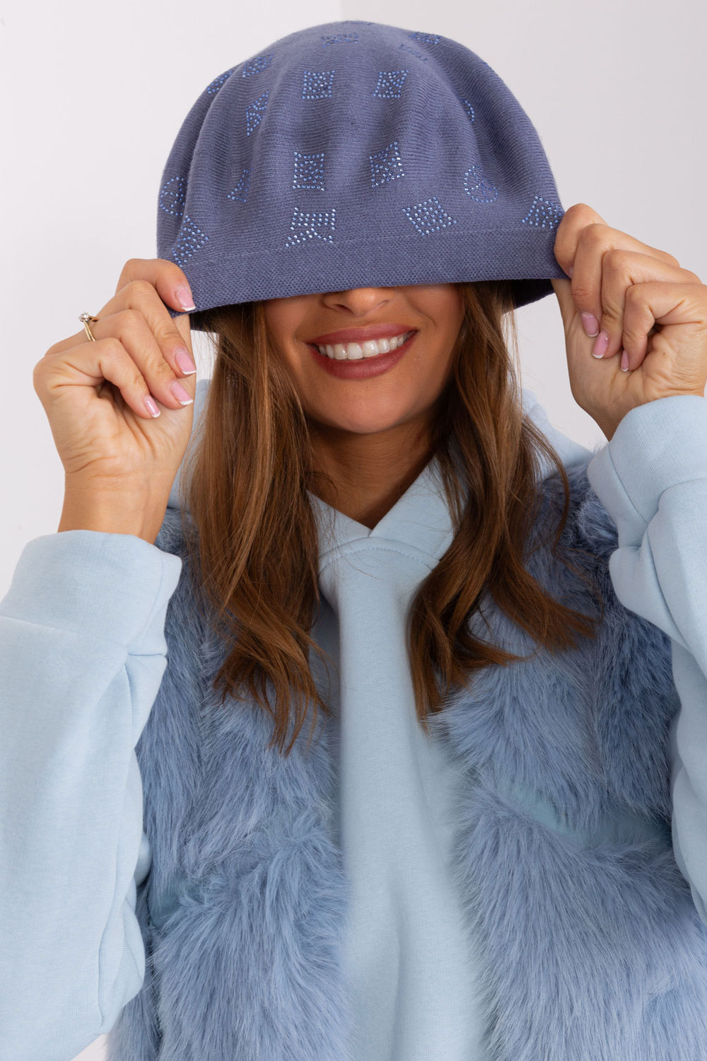 Béret femme AT — bleu