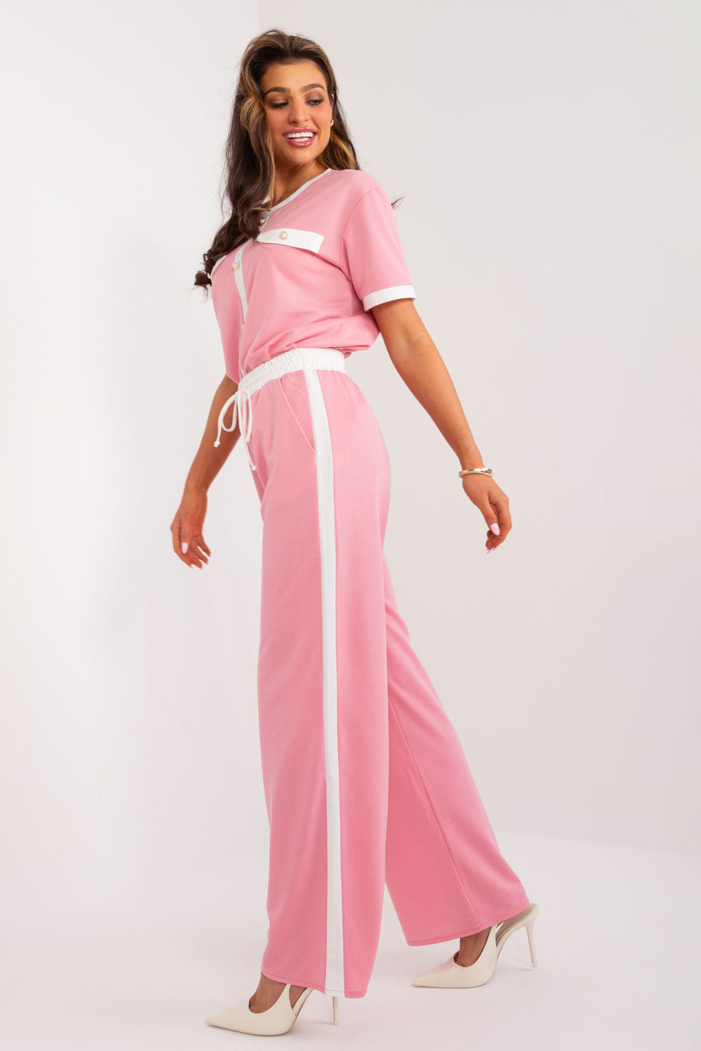 Chaussures à talons femme Lakerta Pantalon Pantalon — rosé