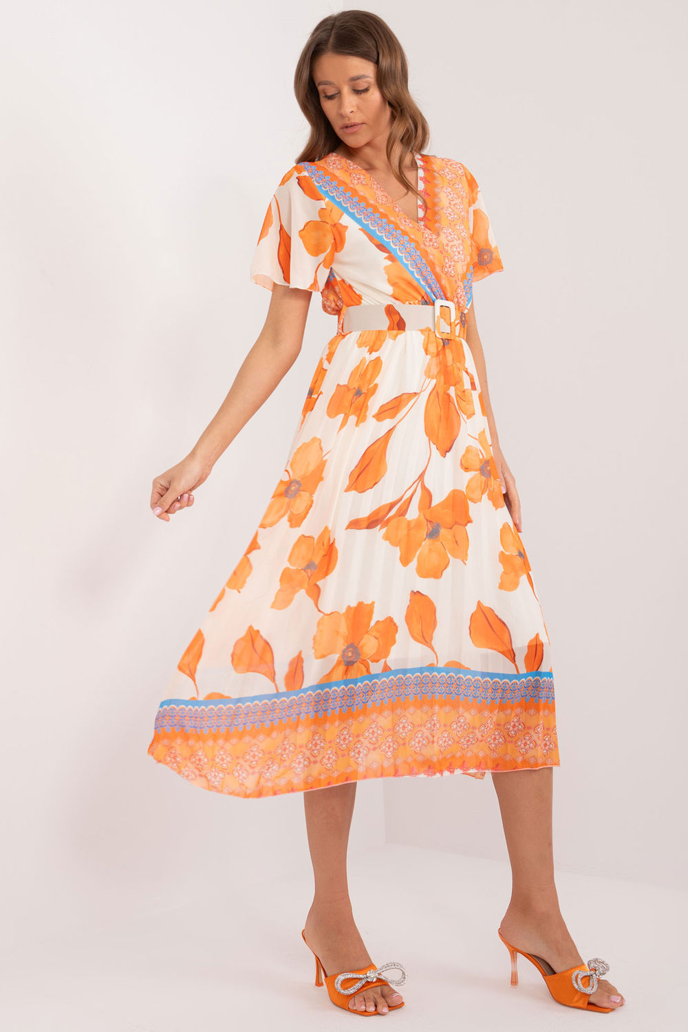 Robe femme Italy Moda De Jour De — orange