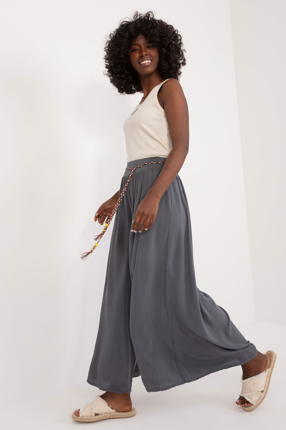 Chaussures à talons femme Och Bella Pantalon Pantalon — gris