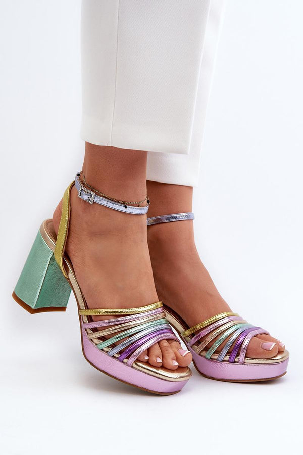 Sandales femme Step in style À Talons À — multicouleur
