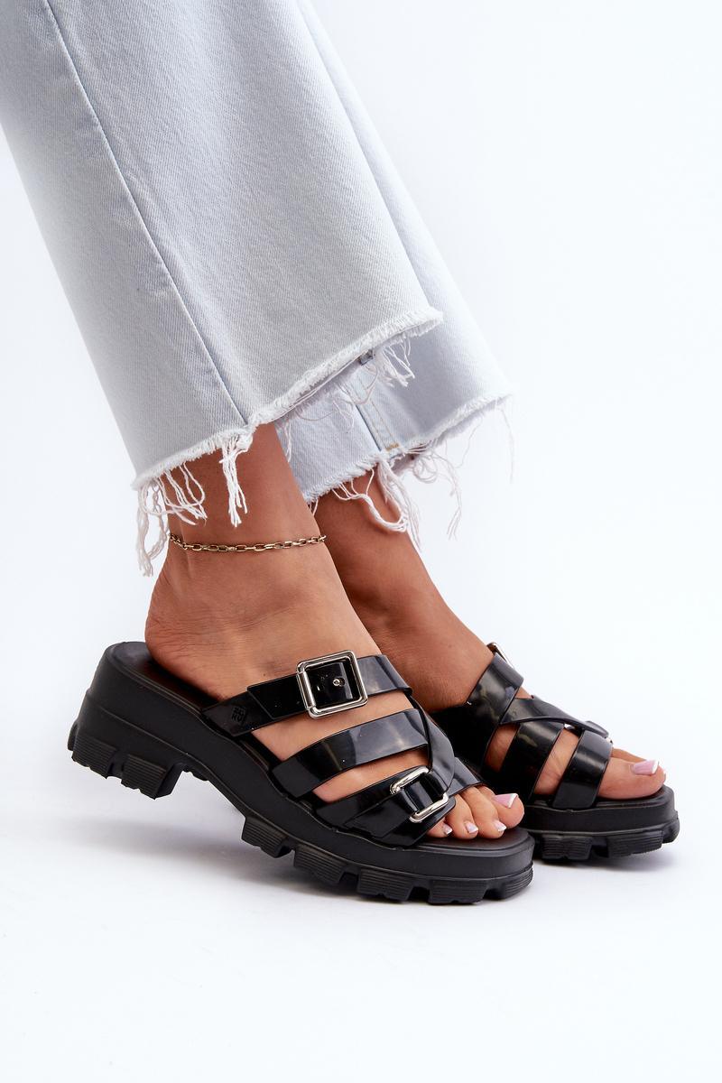 Sandales femme Step in style Clacquettes Clacquettes — noir