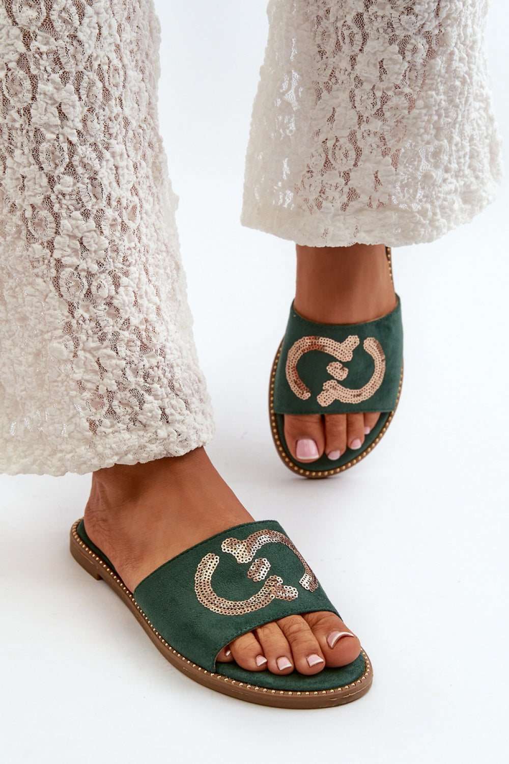 Sandales femme Step in style Clacquettes Clacquettes — vert