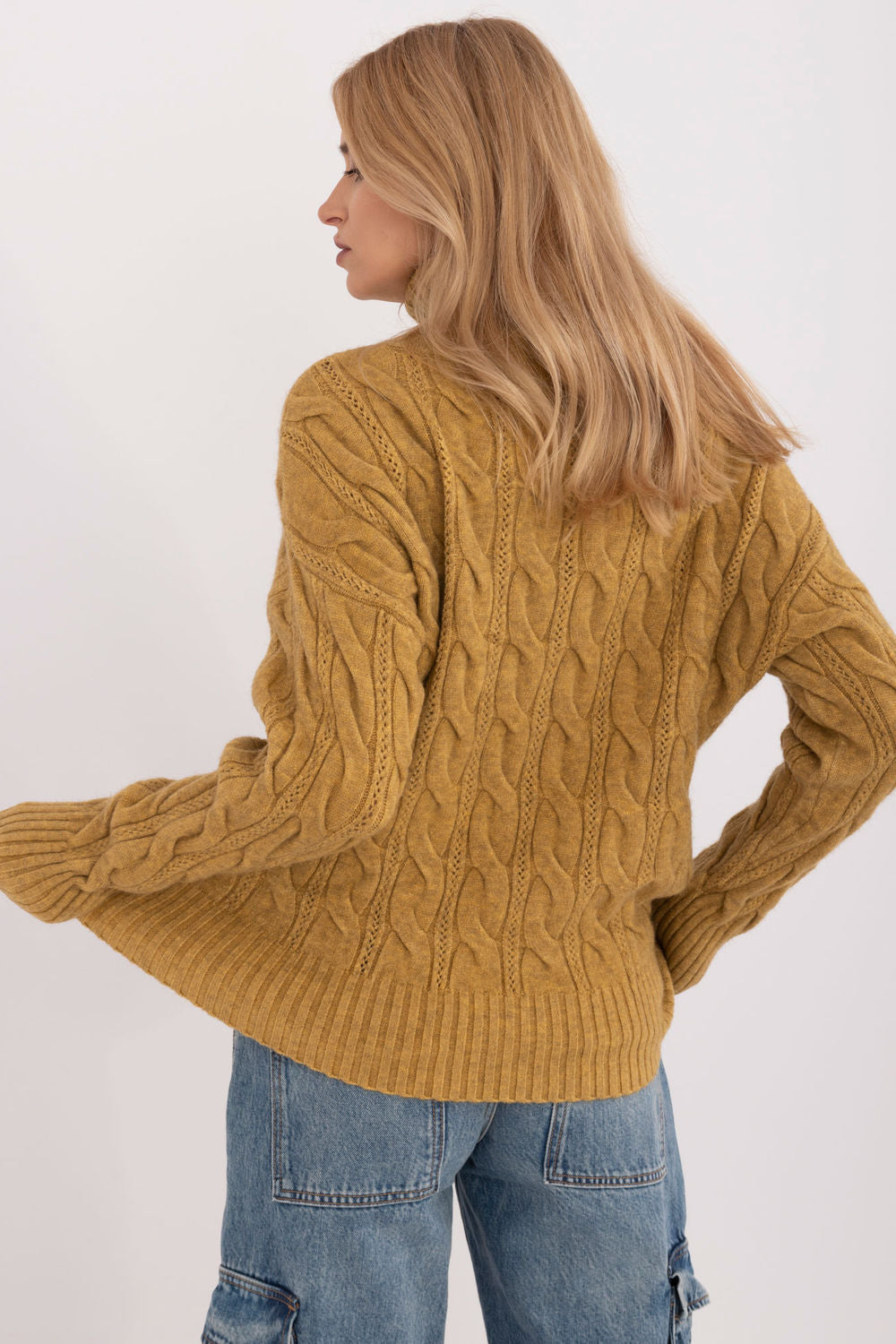 Pull femme AT Col Roulé Col — vert