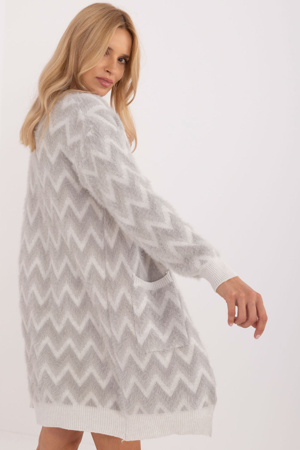 Cardigan femme AT — gris