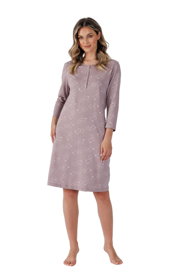 Nuisette femme M-Max Chemise De Nuit — brun