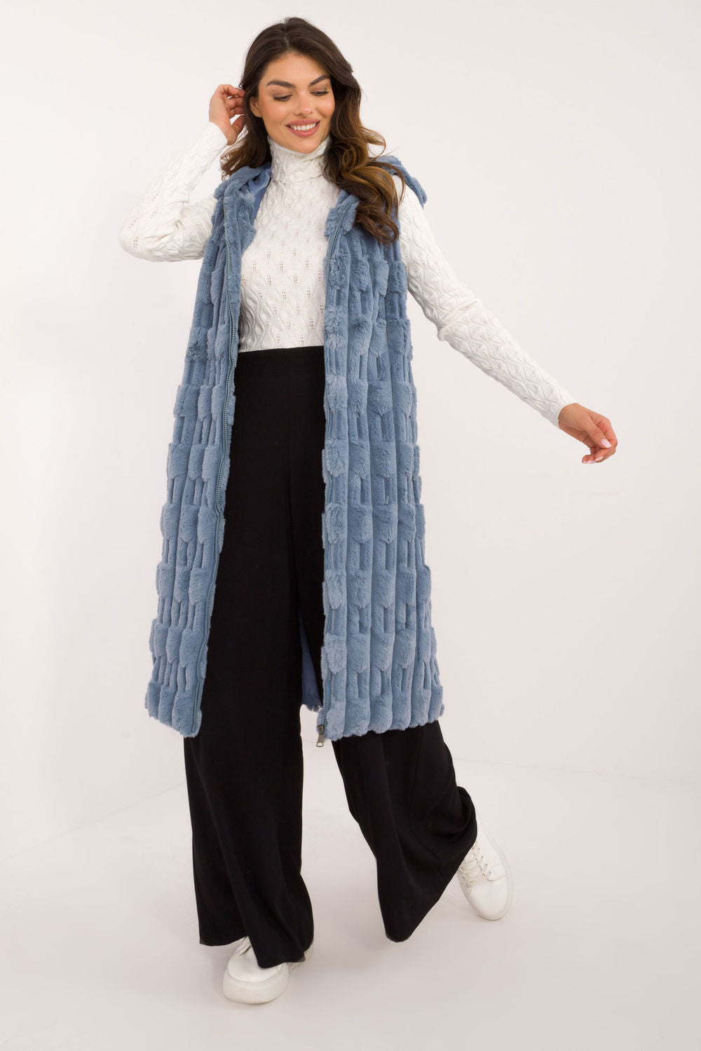 Gilet femme AT — bleu