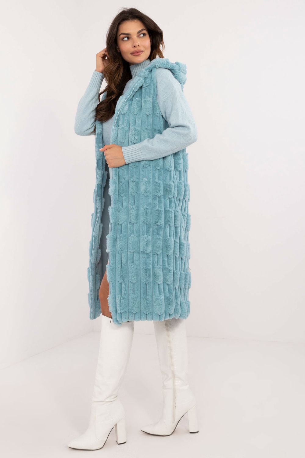 Gilet femme AT — bleu