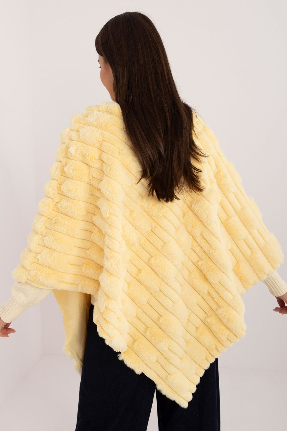 Poncho femme AT — jaune