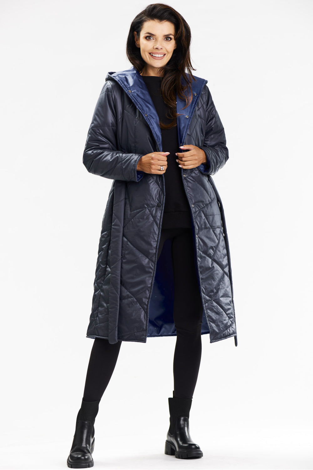 Manteau femme awama — bleu marine