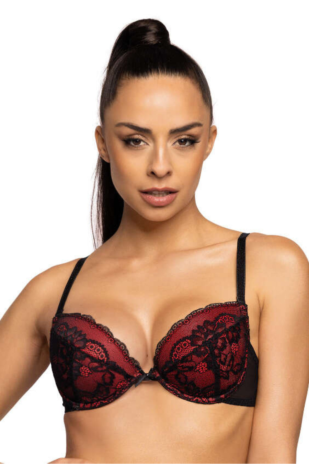 Soutien-gorge push-up femme Mat — noir