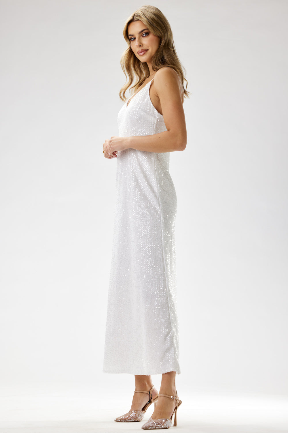 Robe femme awama Longue Longue — blanc