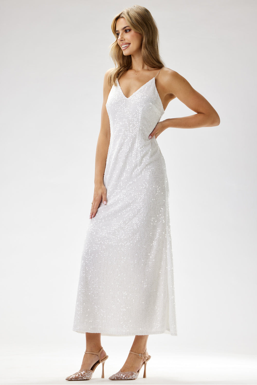 Robe femme awama Longue Longue — blanc