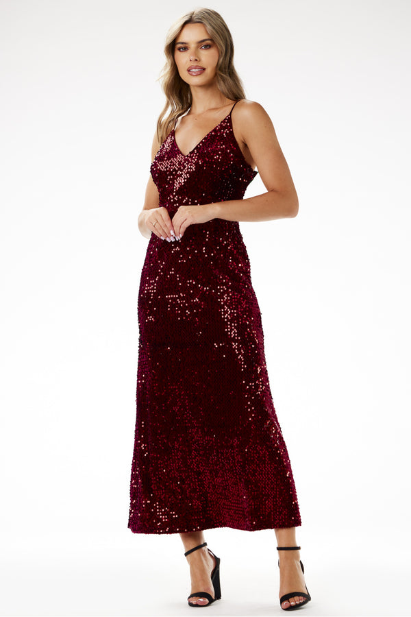 Robe femme awama Longue Longue — rouge