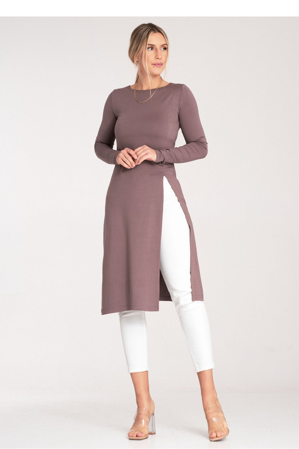 Blouse femme Figl Tunique Tunique — brun