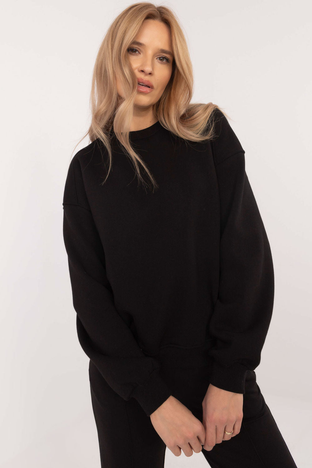 T-shirt femme Factory Price Sweatshirt Sweatshirt — noir