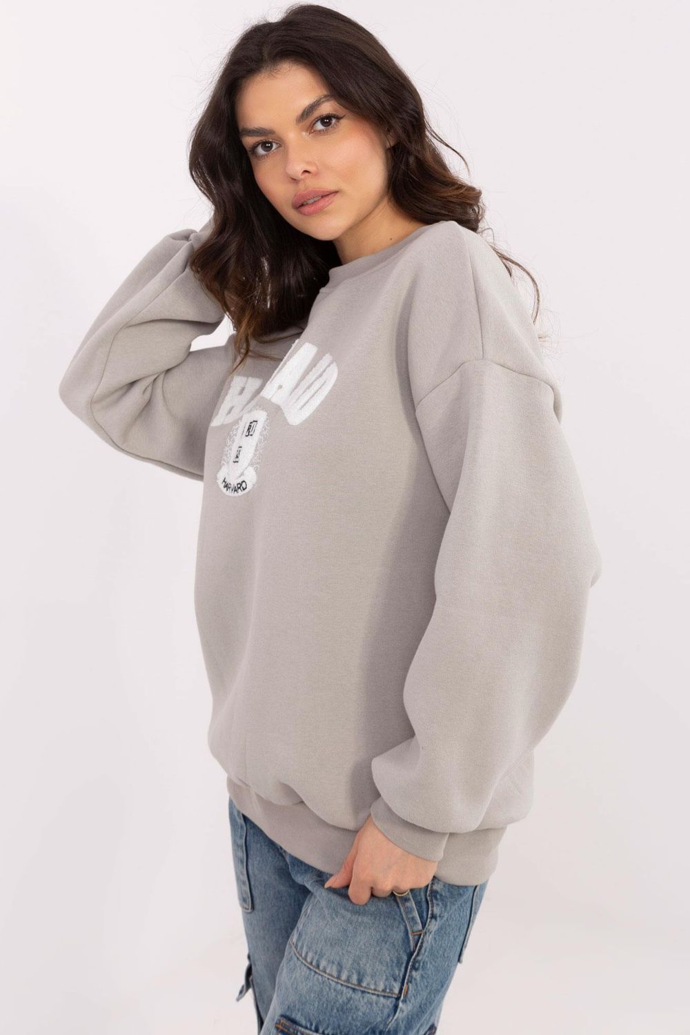 T-shirt femme Factory Price Sweatshirt Sweatshirt — gris