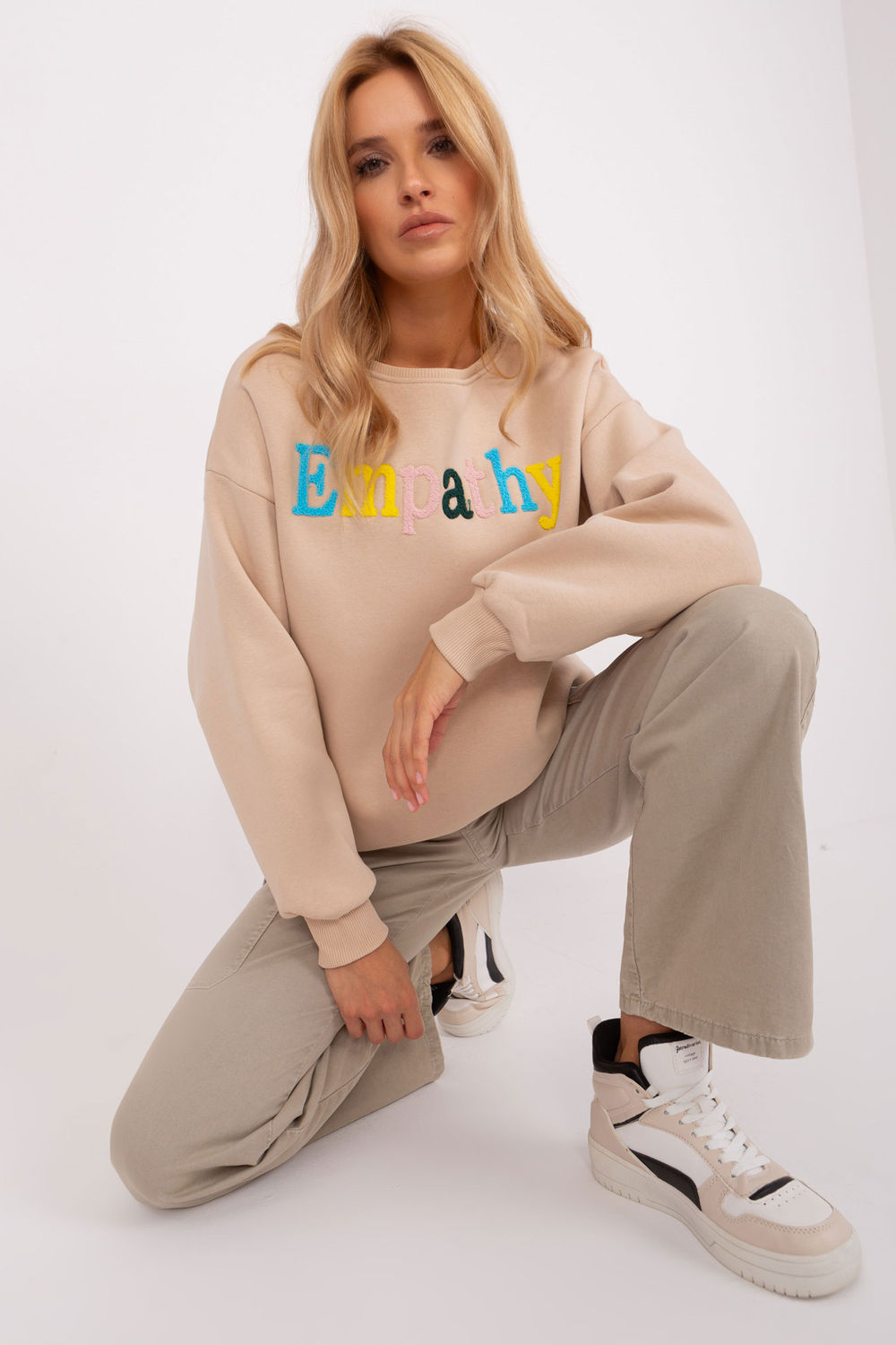 T-shirt femme Factory Price Sweatshirt Sweatshirt — beige