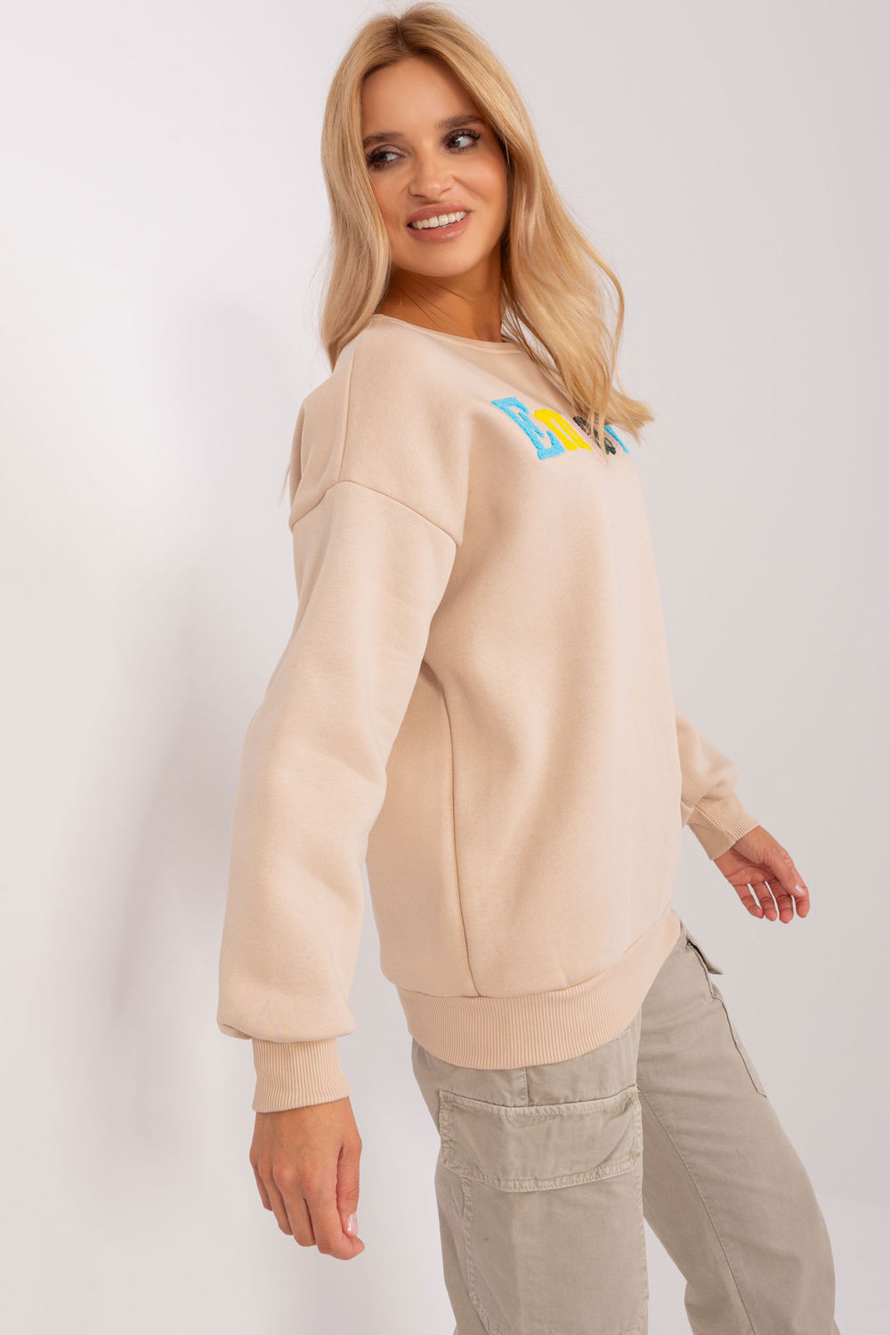 T-shirt femme Factory Price Sweatshirt Sweatshirt — beige