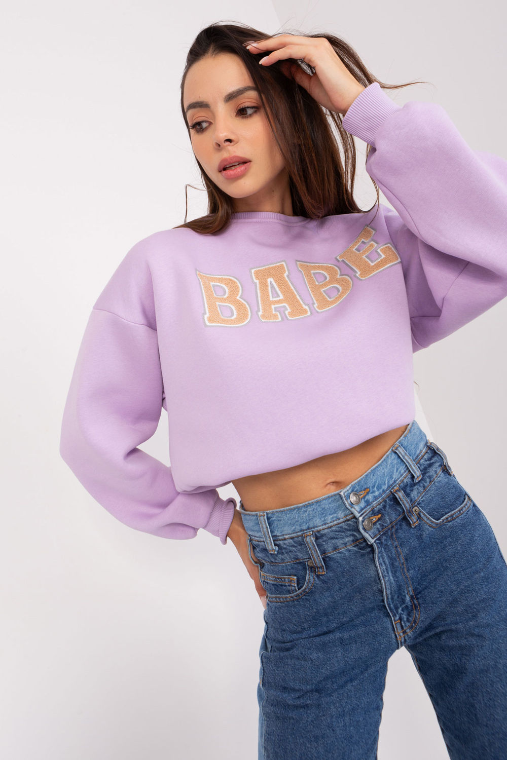 T-shirt femme Factory Price Sweatshirt Sweatshirt — violet