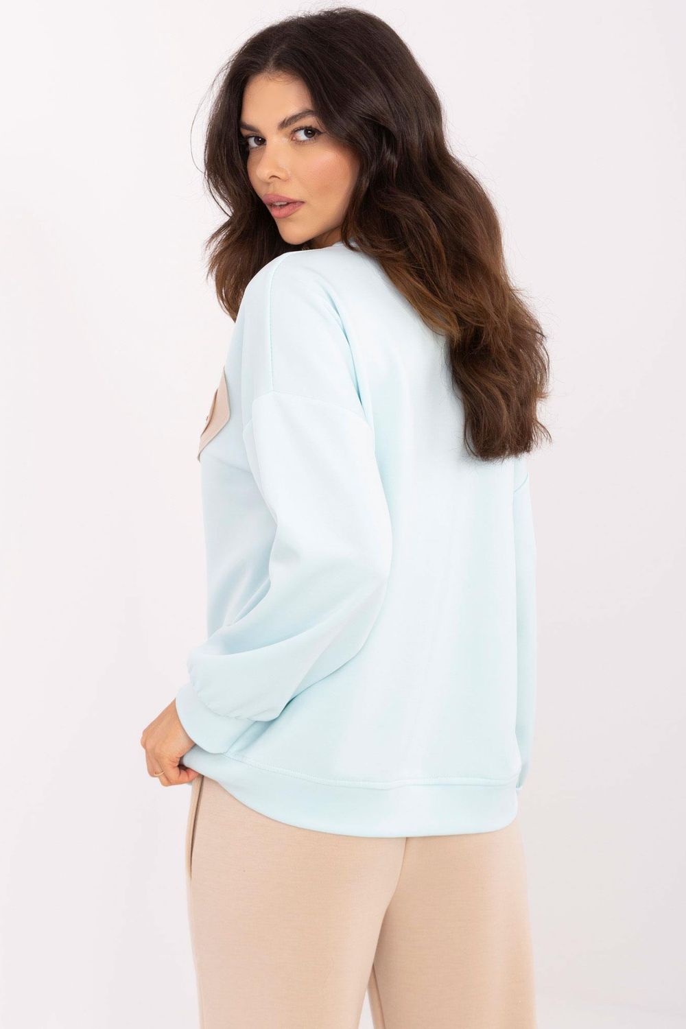 T-shirt femme Italy Moda Sweatshirt Sweatshirt — bleu