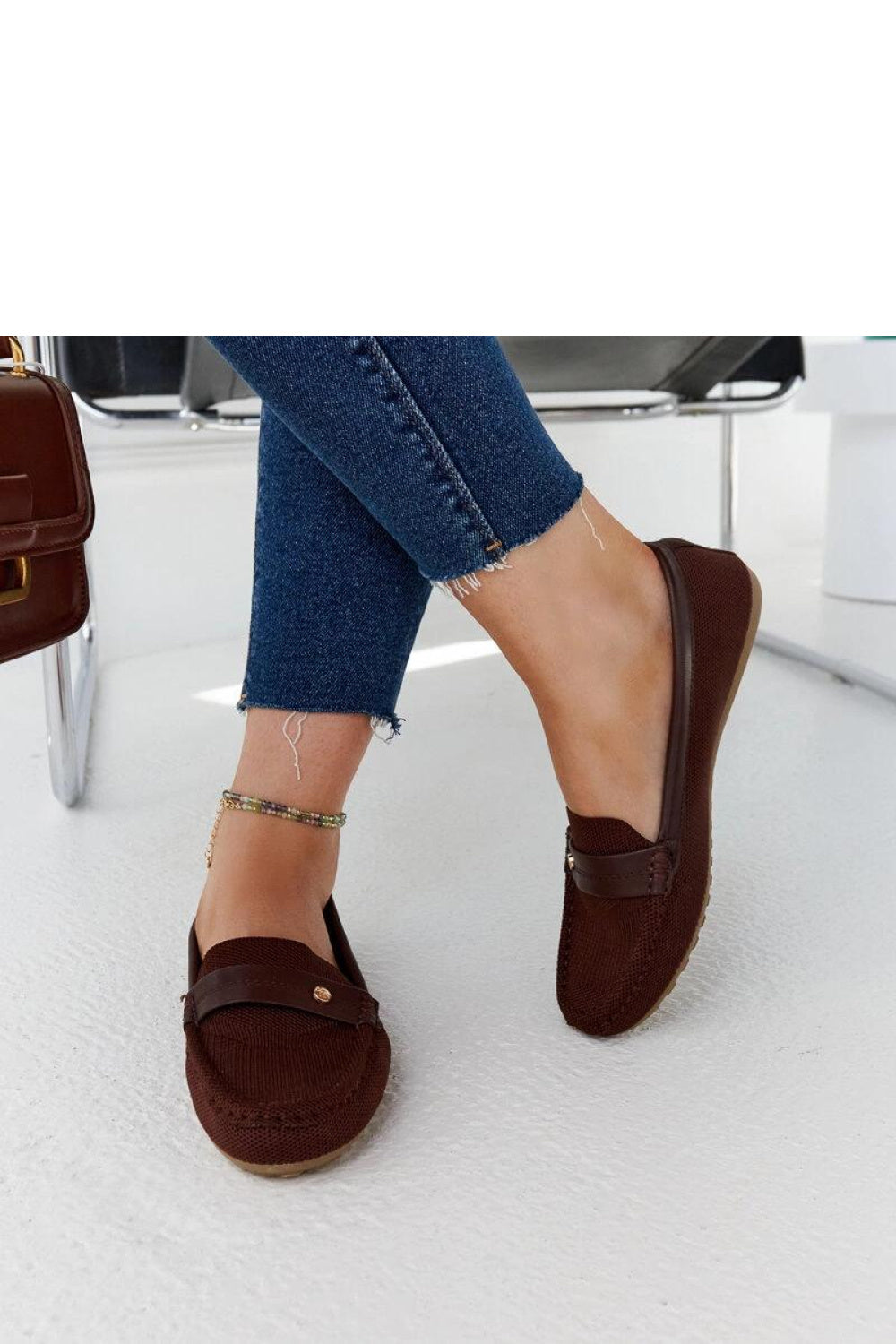 Moccasins femme Solea — brun