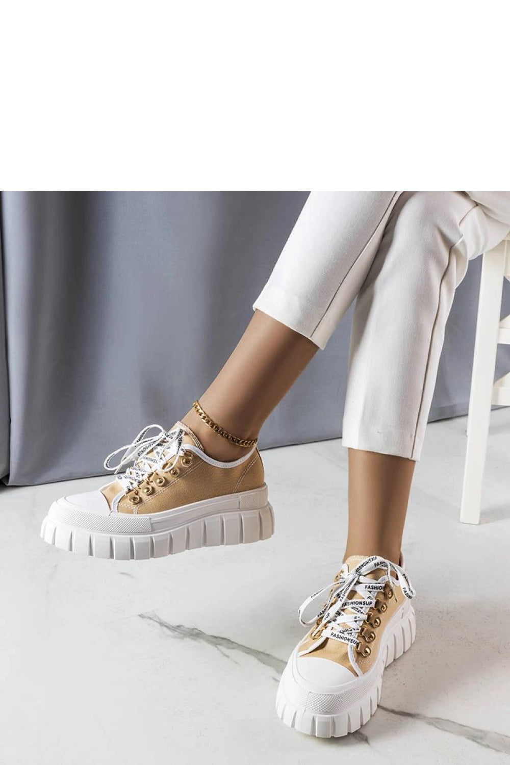 Baskets femme Solea — beige