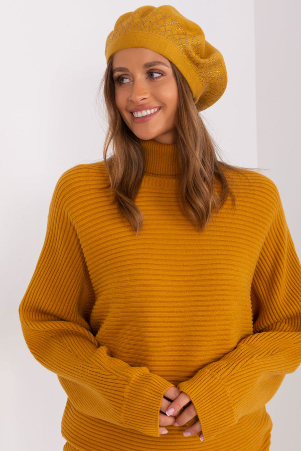 Béret femme AT — jaune