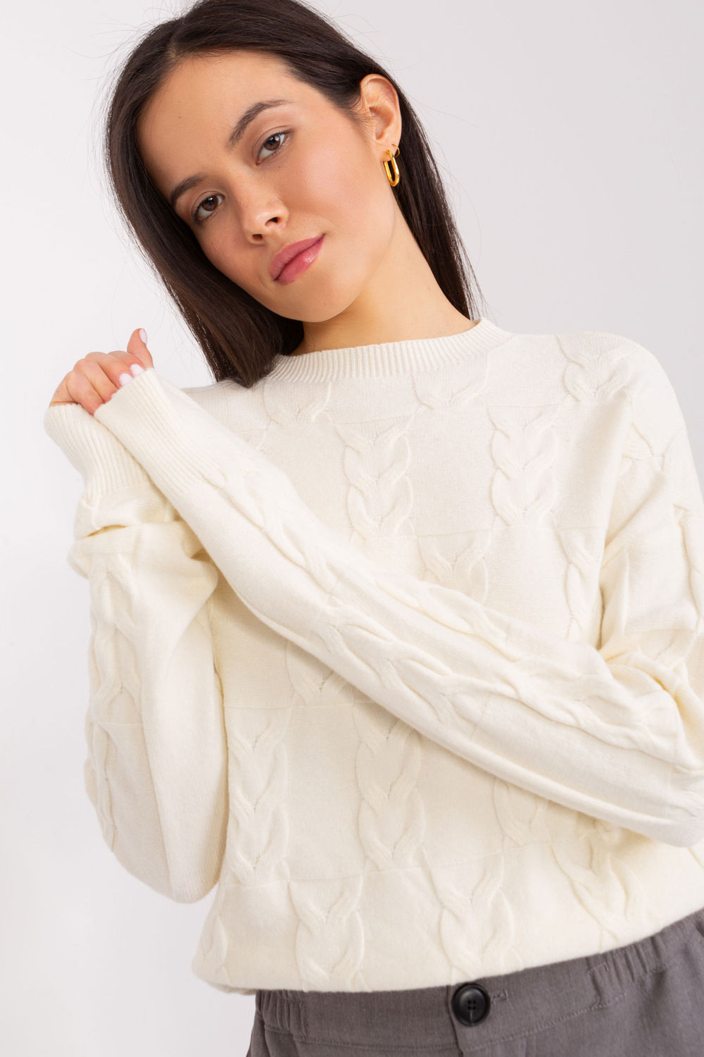 Pull femme AT Chandail Chandail — beige