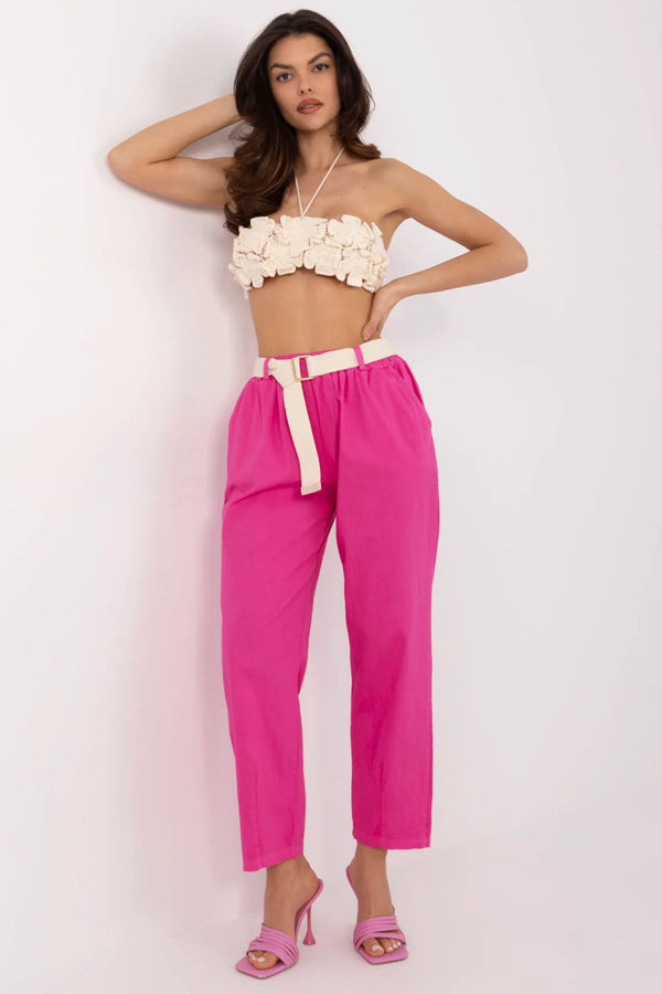 Chaussures à talons femme Italy Moda Pantalon Pantalon — rosé