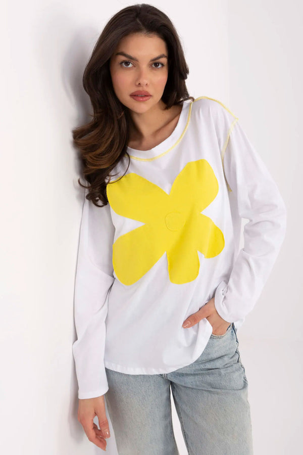 Blouse femme Italy Moda Chemisier Chemisier — jaune