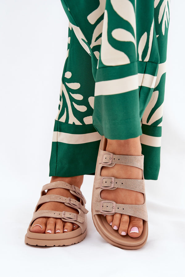 Sandales femme Step in style Clacquettes Clacquettes — beige