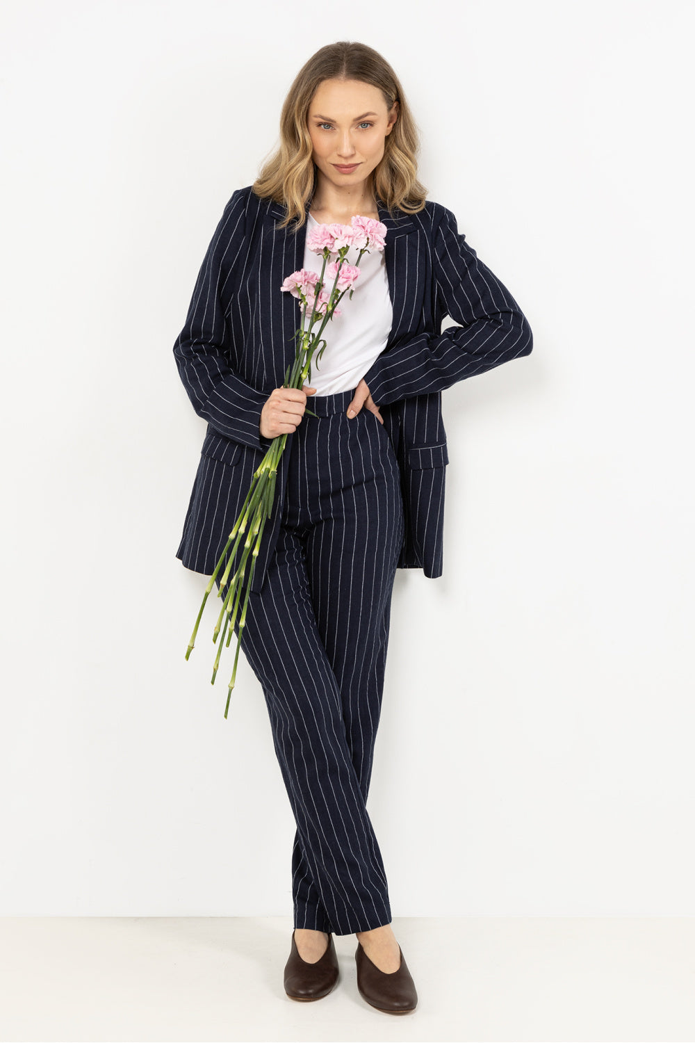 Chaussures à talons femme awama Pantalon Pantalon — bleu marine