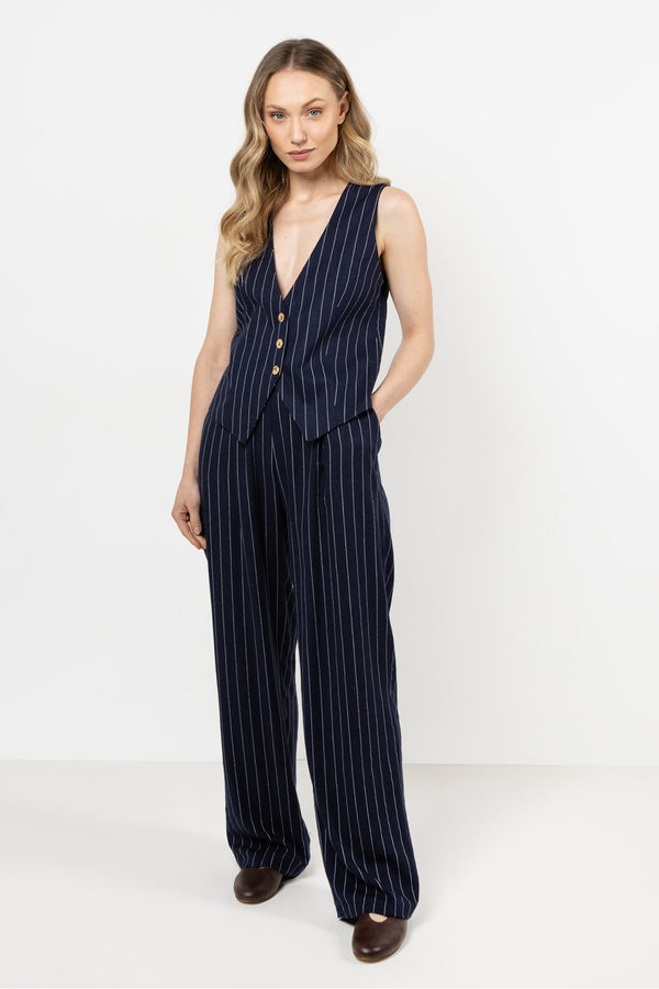 Chaussures à talons femme awama Pantalon Pantalon — bleu marine