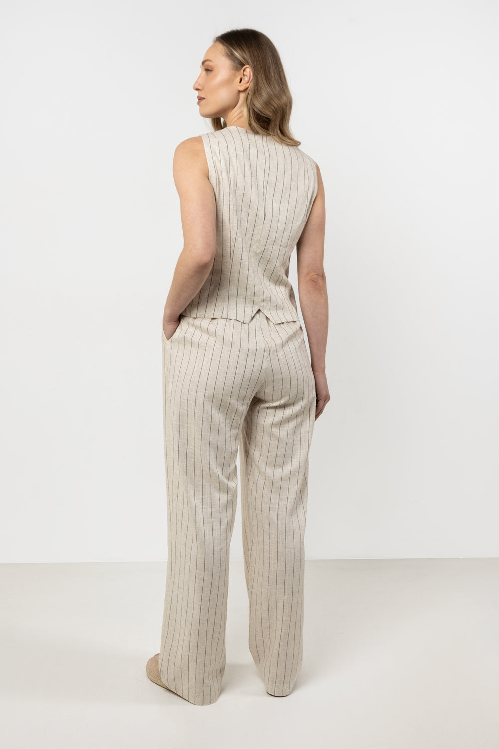 Chaussures à talons femme awama Pantalon Pantalon — beige