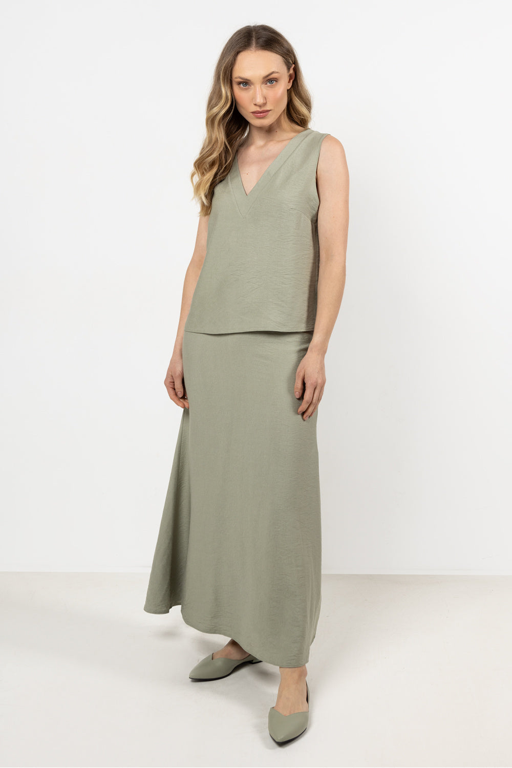 Jupe femme awama Longue Longue — vert