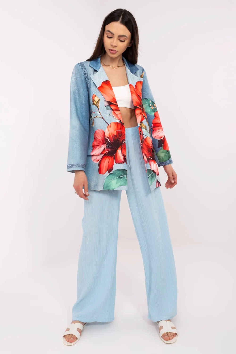 Veste femme Italy Moda — bleu