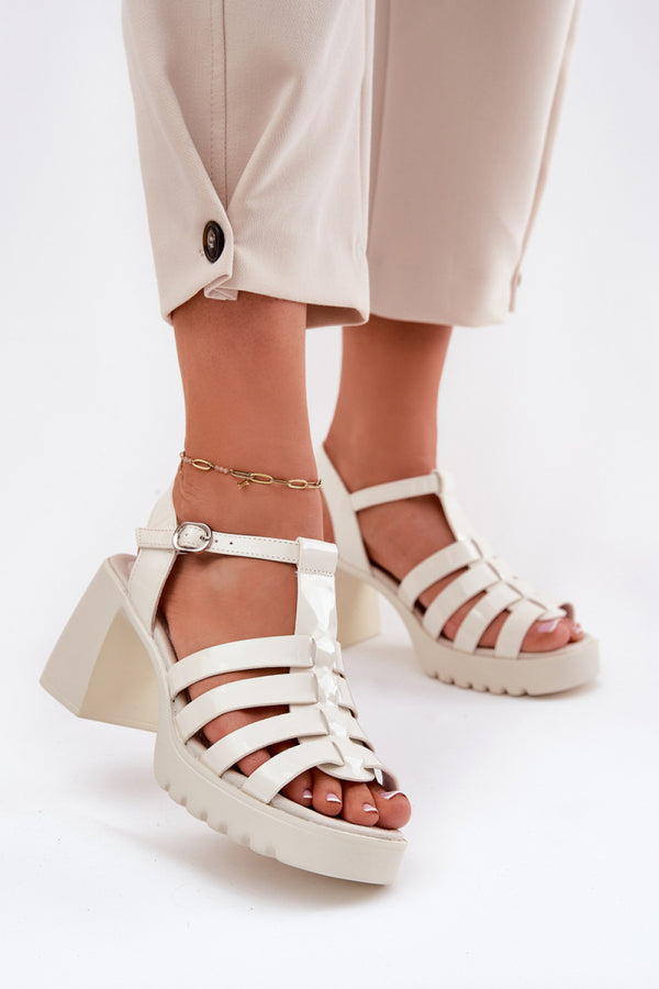 Sandales femme Step in style À Talons À — beige