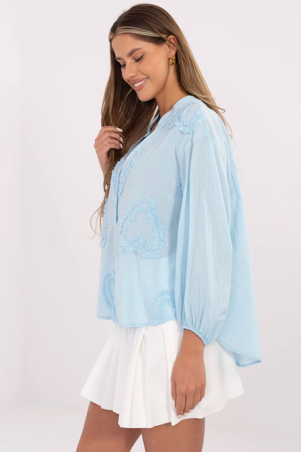 Blouse femme Och Bella Chemisier Chemisier — bleu