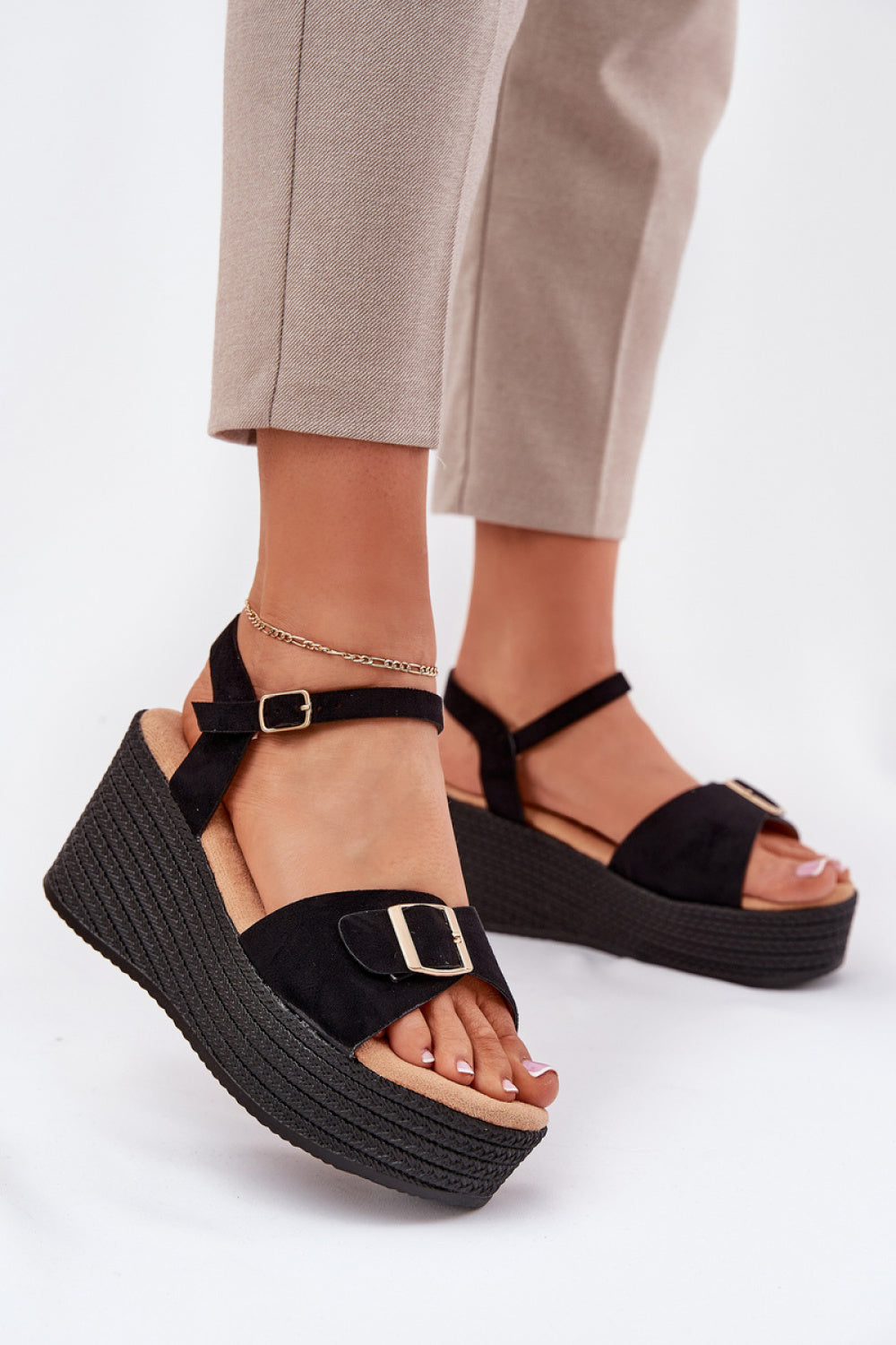 Sandales femme Step in style Cothurnes Cothurnes — noir