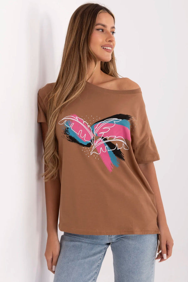Blouse femme Factory Price T Shirt T — brun