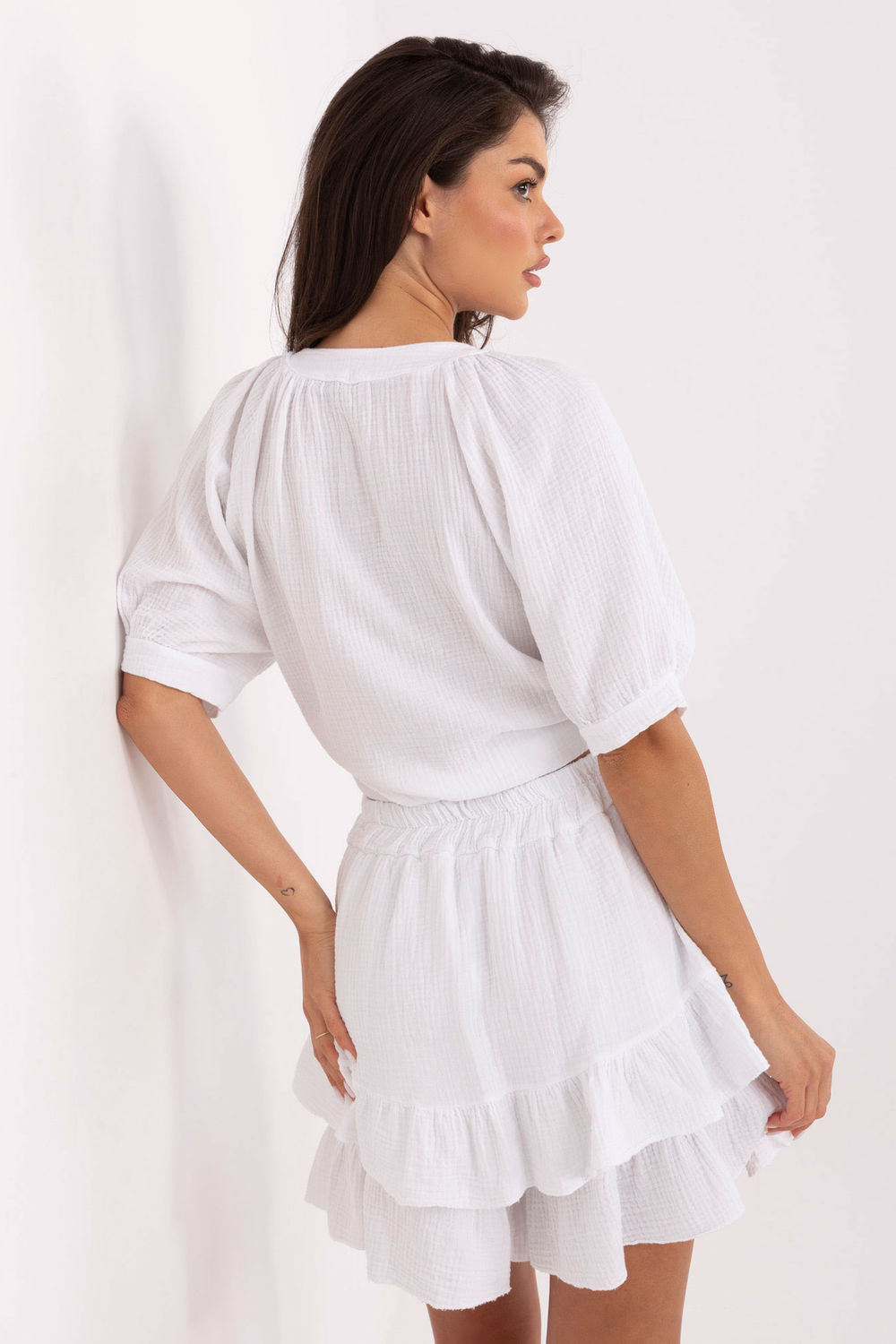 Ensemble lingerie femme Och Bella L Ensemble L — blanc