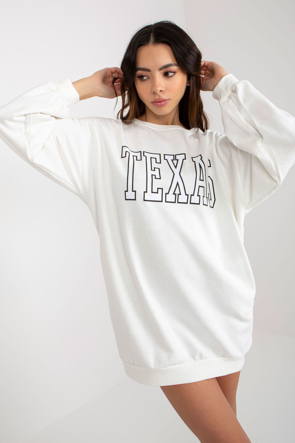 T-shirt femme Ex Moda Sweatshirt Sweatshirt — beige