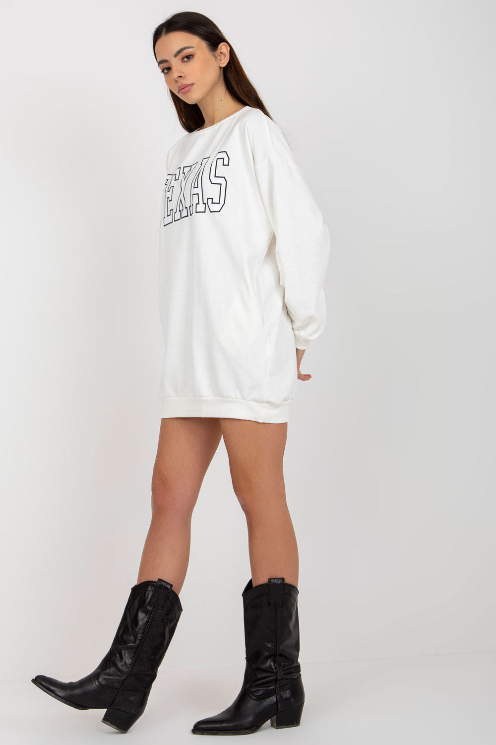T-shirt femme Ex Moda Sweatshirt Sweatshirt — beige