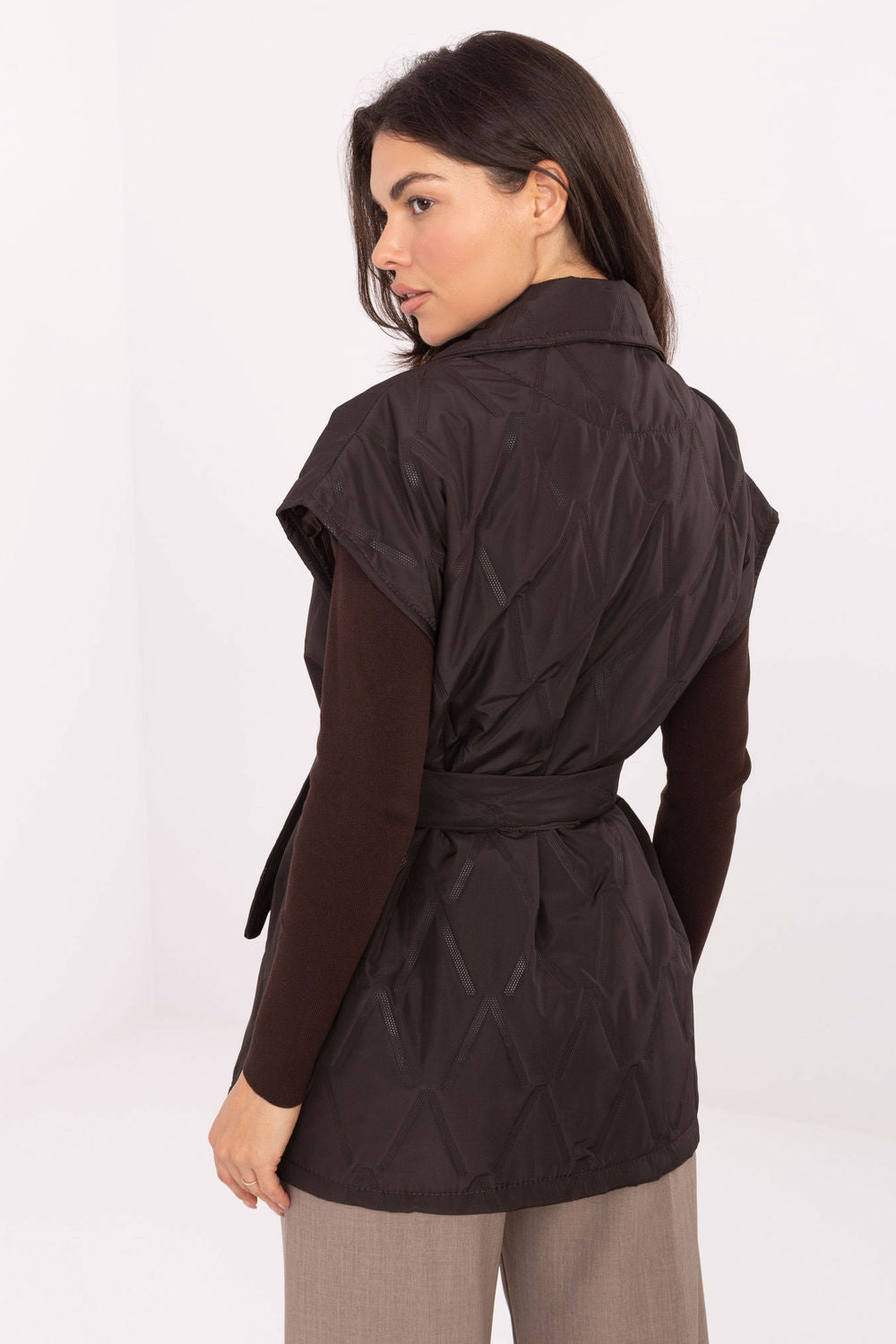 Gilet femme Rue Paris — brun