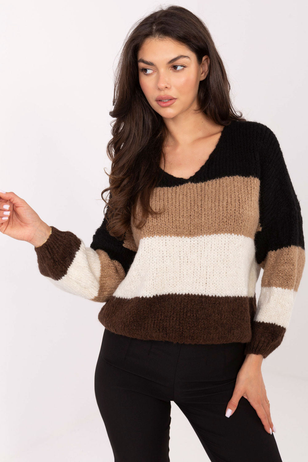 Pull femme Rue Paris Chandail Chandail — brun