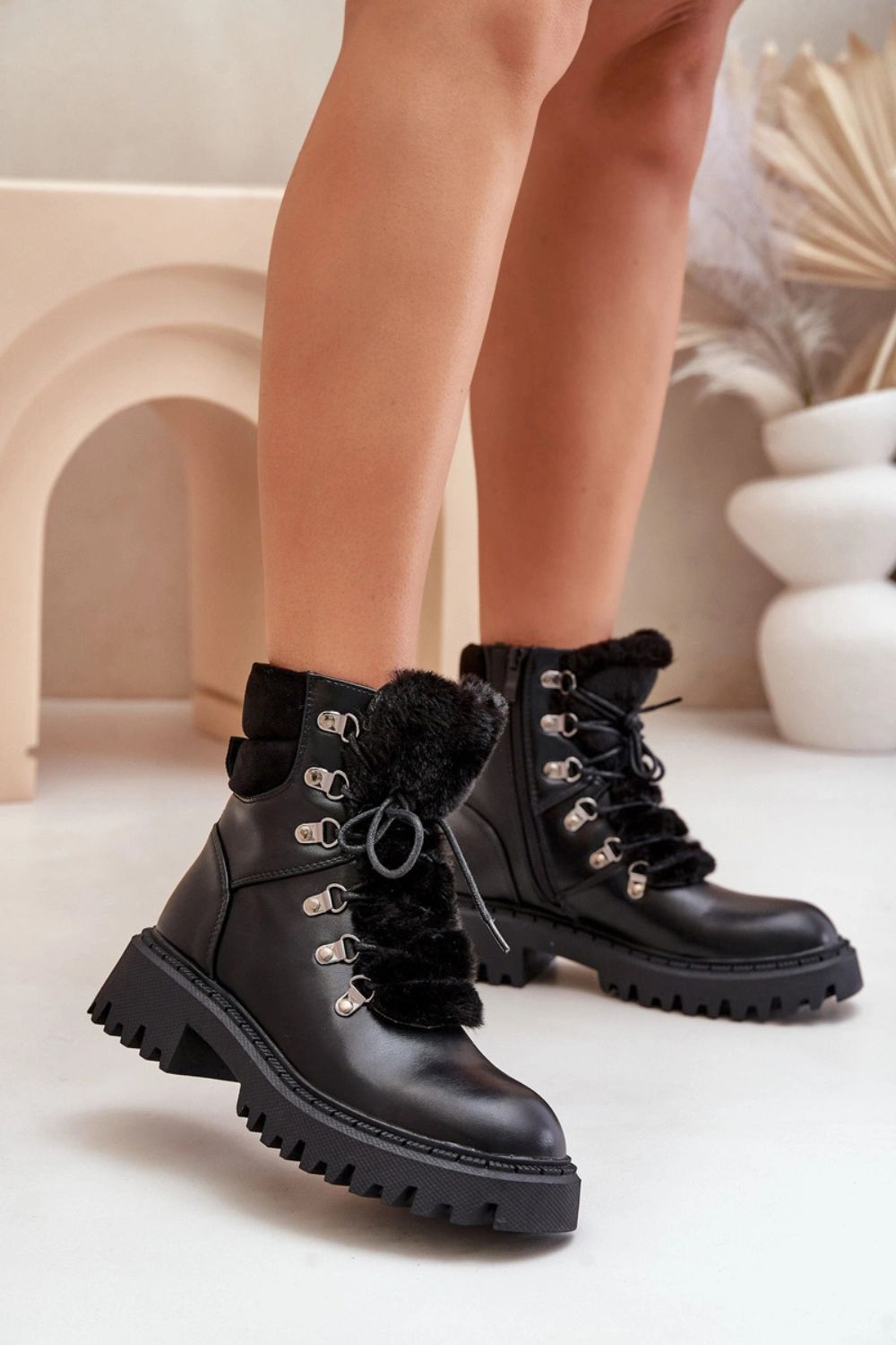 Bottes femme Step in style Trappeur Trappeur — noir