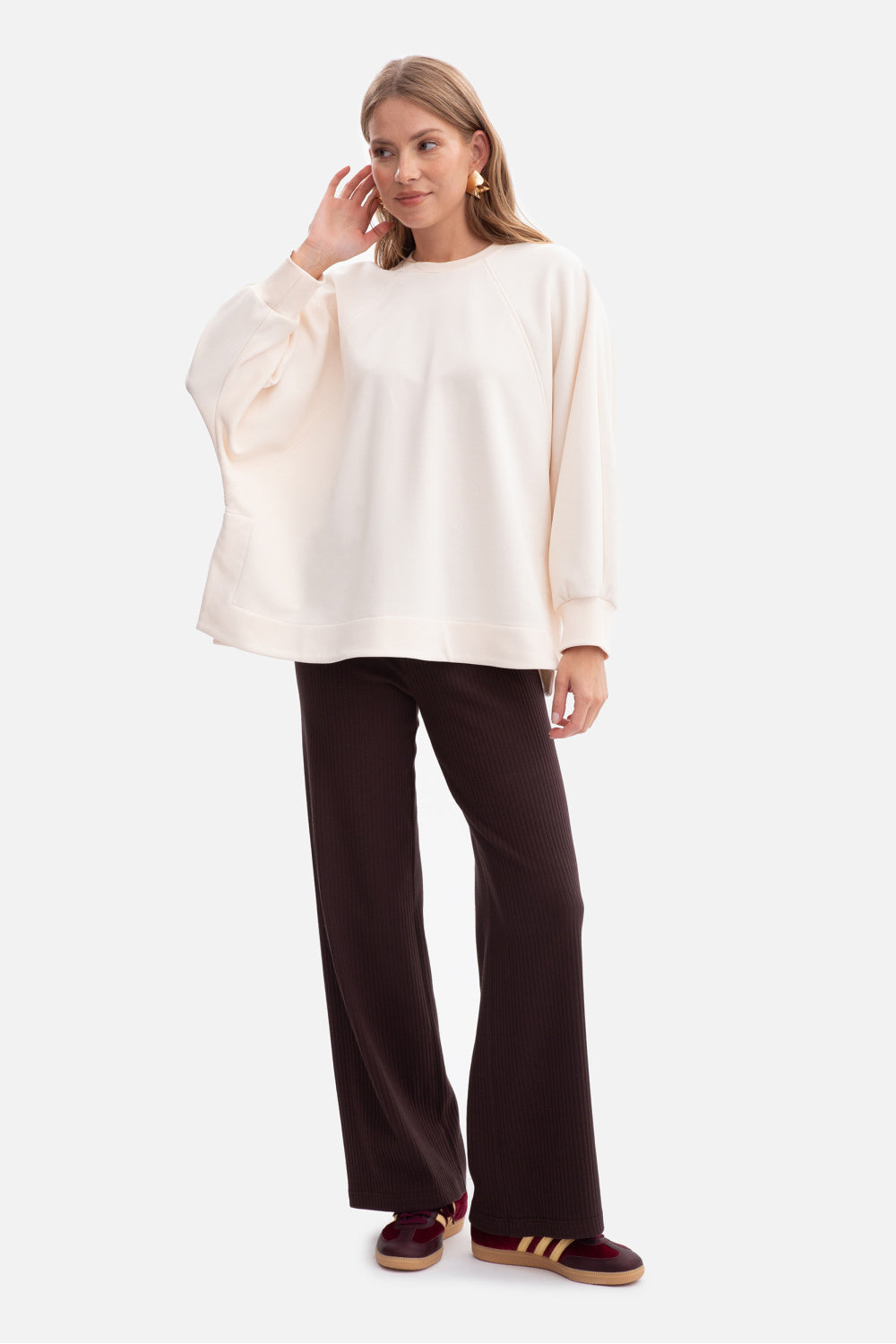T-shirt femme BeWear Sweatshirt Sweatshirt — beige